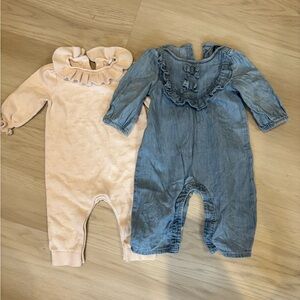 Baby Gap Girls Romper Sets 3-6 month bundle